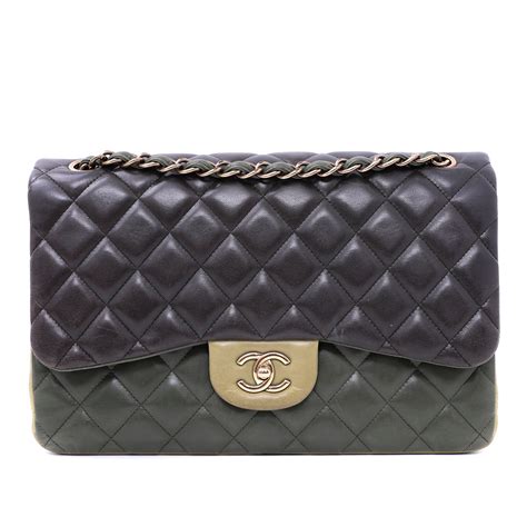 chanel beige paris edinburghtricolor bag